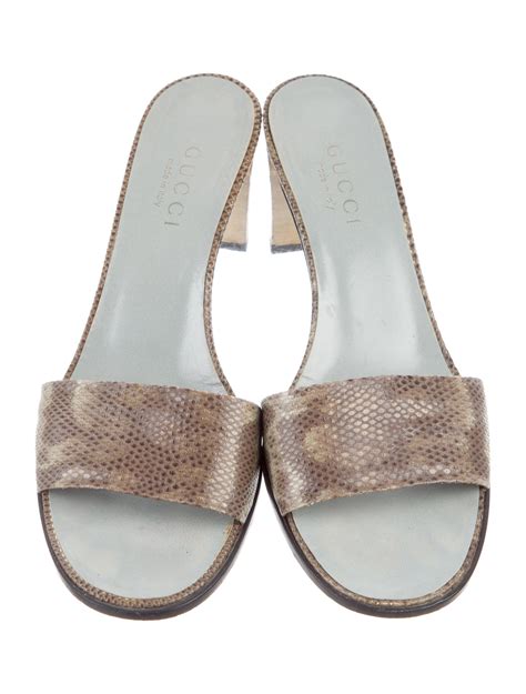 gucci sandal sizing|gucci snakeskin sandals.